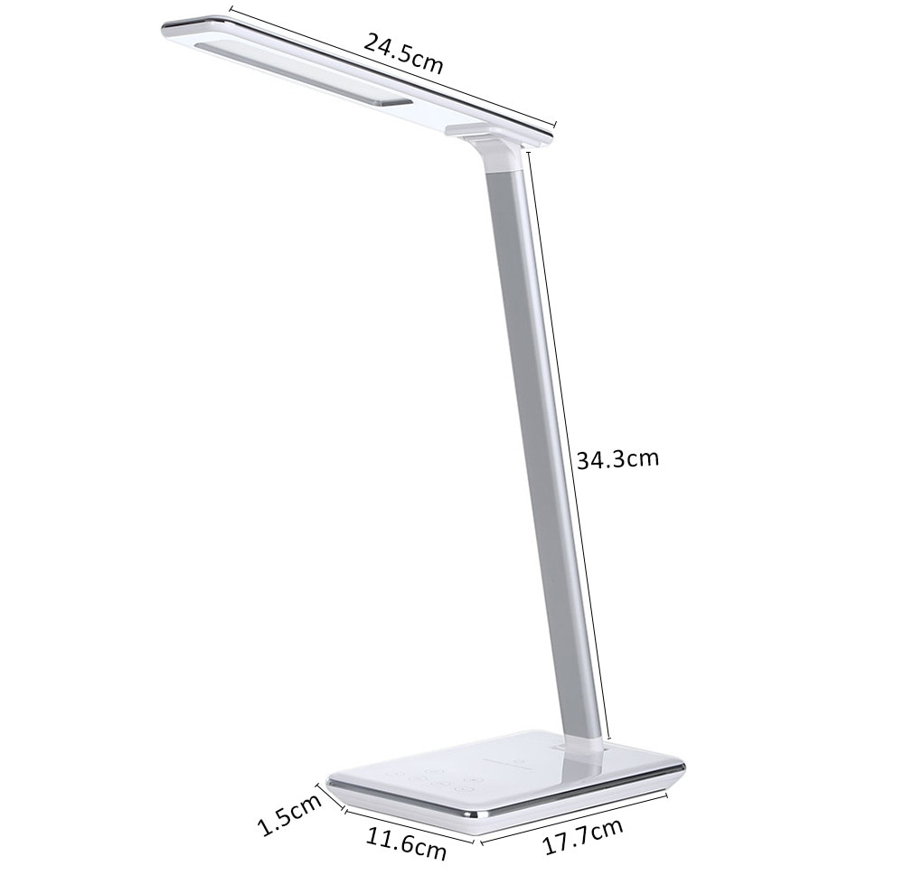 Wd102 Folding Eye Protection Led Desk Table Lamp With Qi intended for proportions 1000 X 989