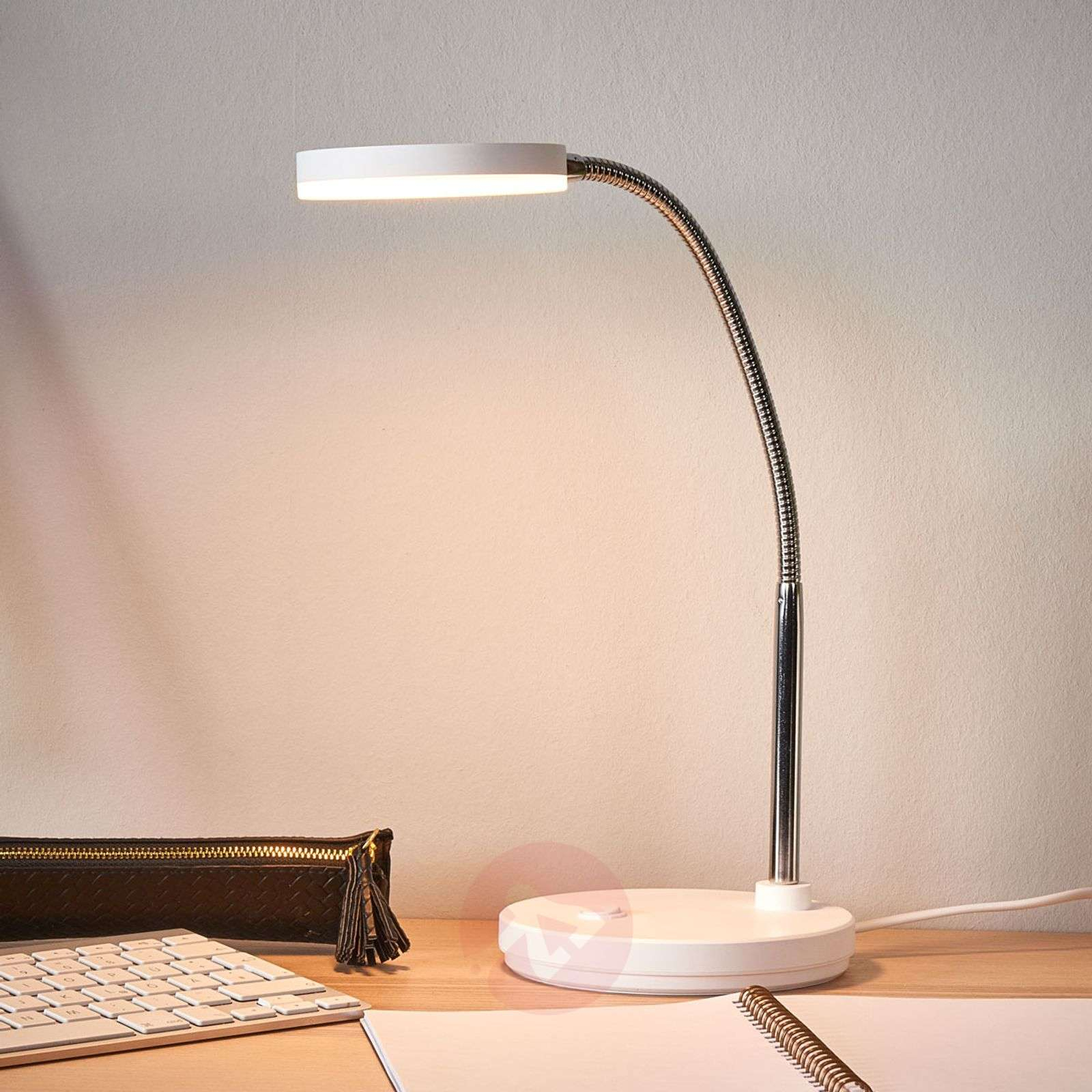 White Led Desk Lamp Milow regarding measurements 1600 X 1600