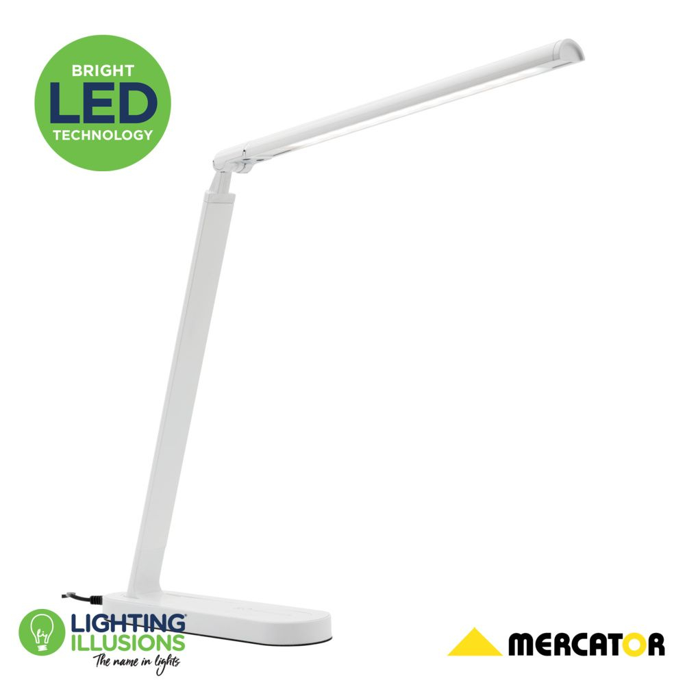 White Republic 7w Led Dimmable Touch Lamp With A Usb Port inside dimensions 1000 X 1000