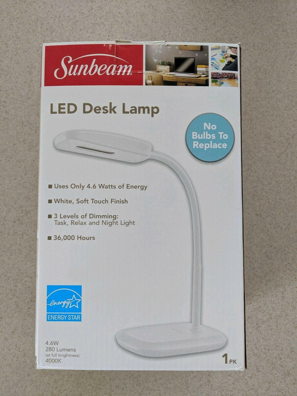 White Sunbeam Led Desk Lamp Lot Of 6 in sizing 1200 X 1600