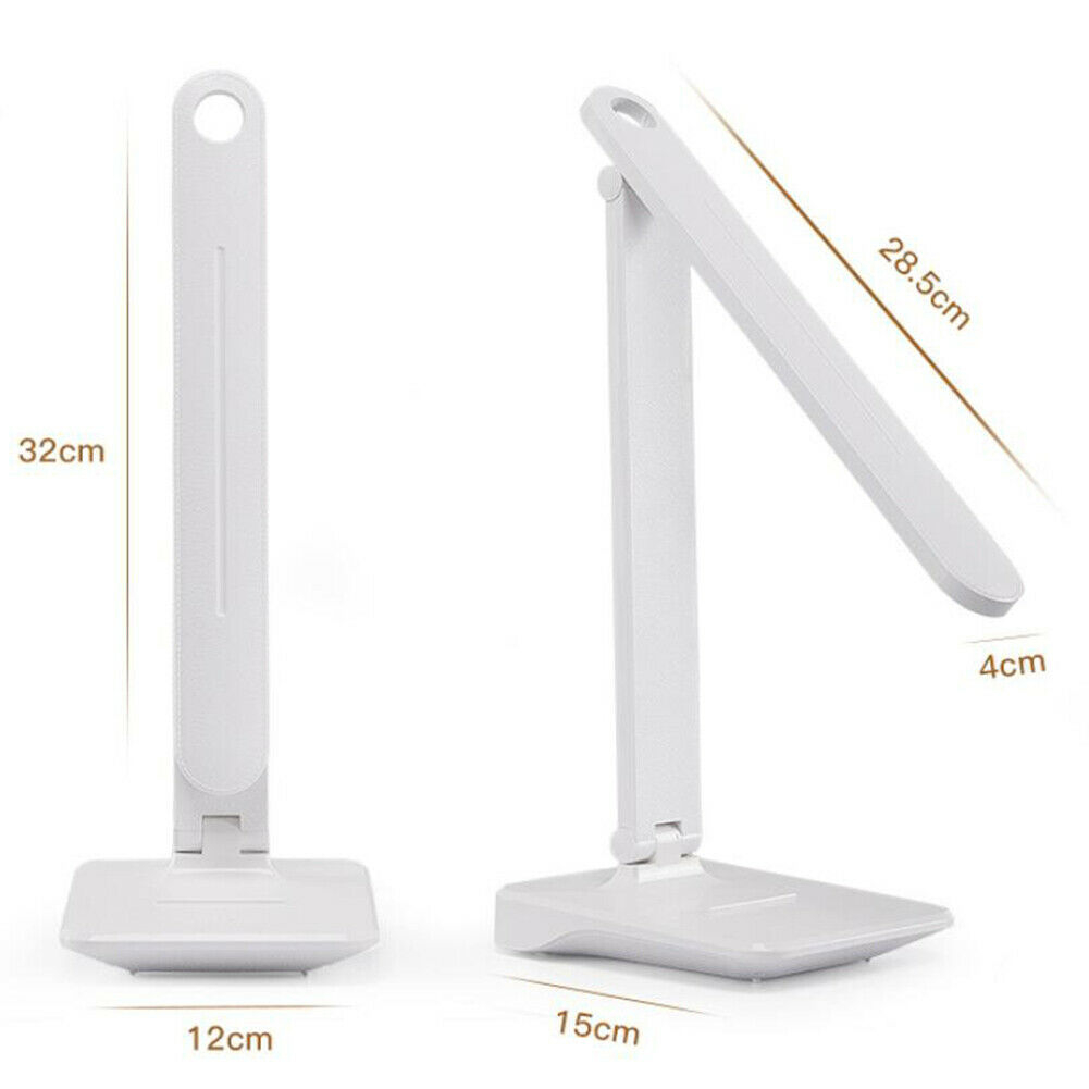 Wireless Touch Dimmable Desk Lamp Usb Rechargeable Folding Led Reading Light Uk for sizing 1001 X 1001