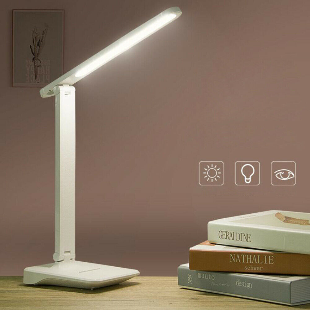 Wireless Touch Dimmable Desk Lamp Usb Rechargeable Folding Led Reading Light Uk in size 1001 X 1001