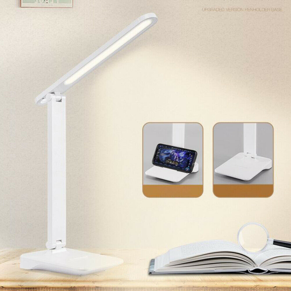 Wireless Touch Dimmable Desk Lamp Usb Rechargeable Folding Led Reading Light Uk intended for size 1001 X 1001