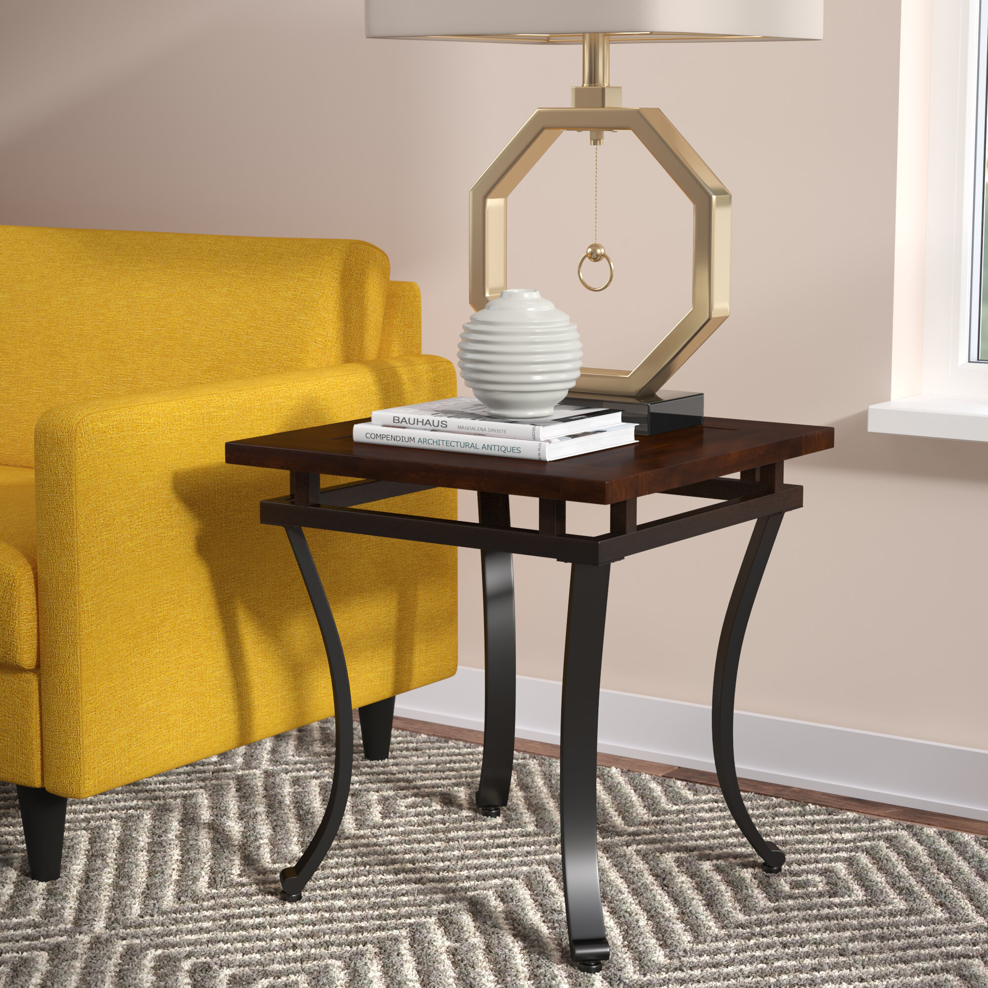 Wrought Studio Tustin End Table Reviews Wayfair for dimensions 2000 X 2000