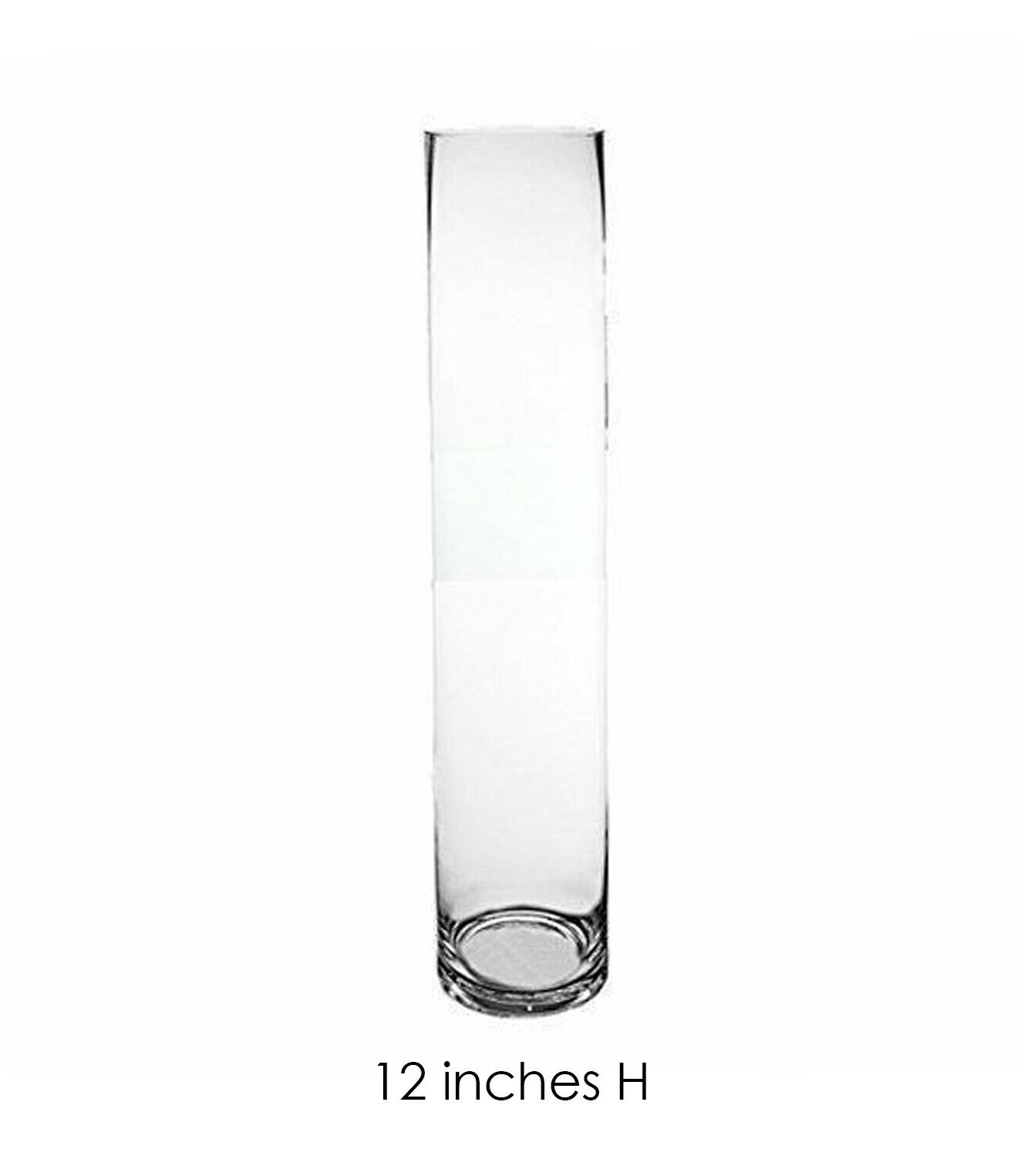 12 H Cylinder Glass Vase Wholesale Opening Diameter 4in Clear Glass pertaining to measurements 1328 X 1525