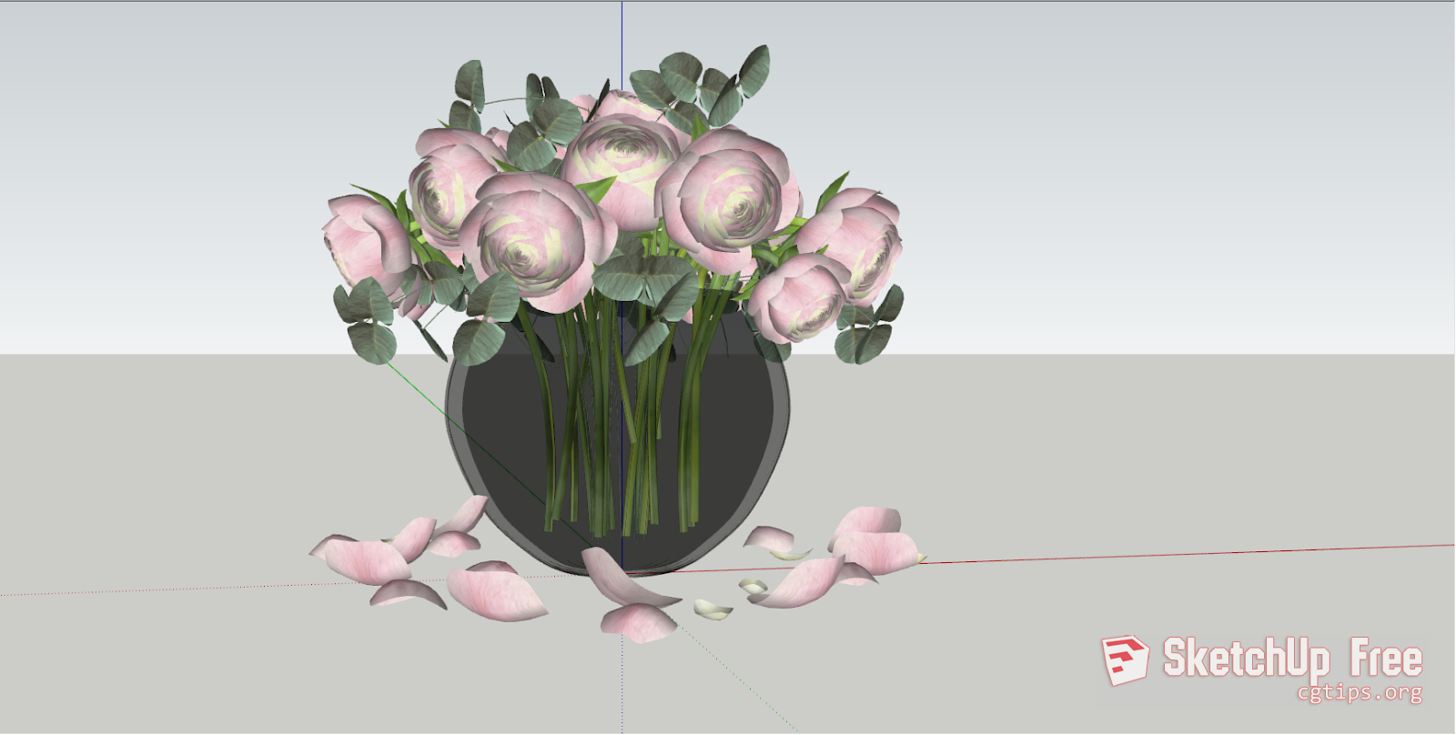 192 Vases Sketchup Model Free Download inside measurements 1600 X 808