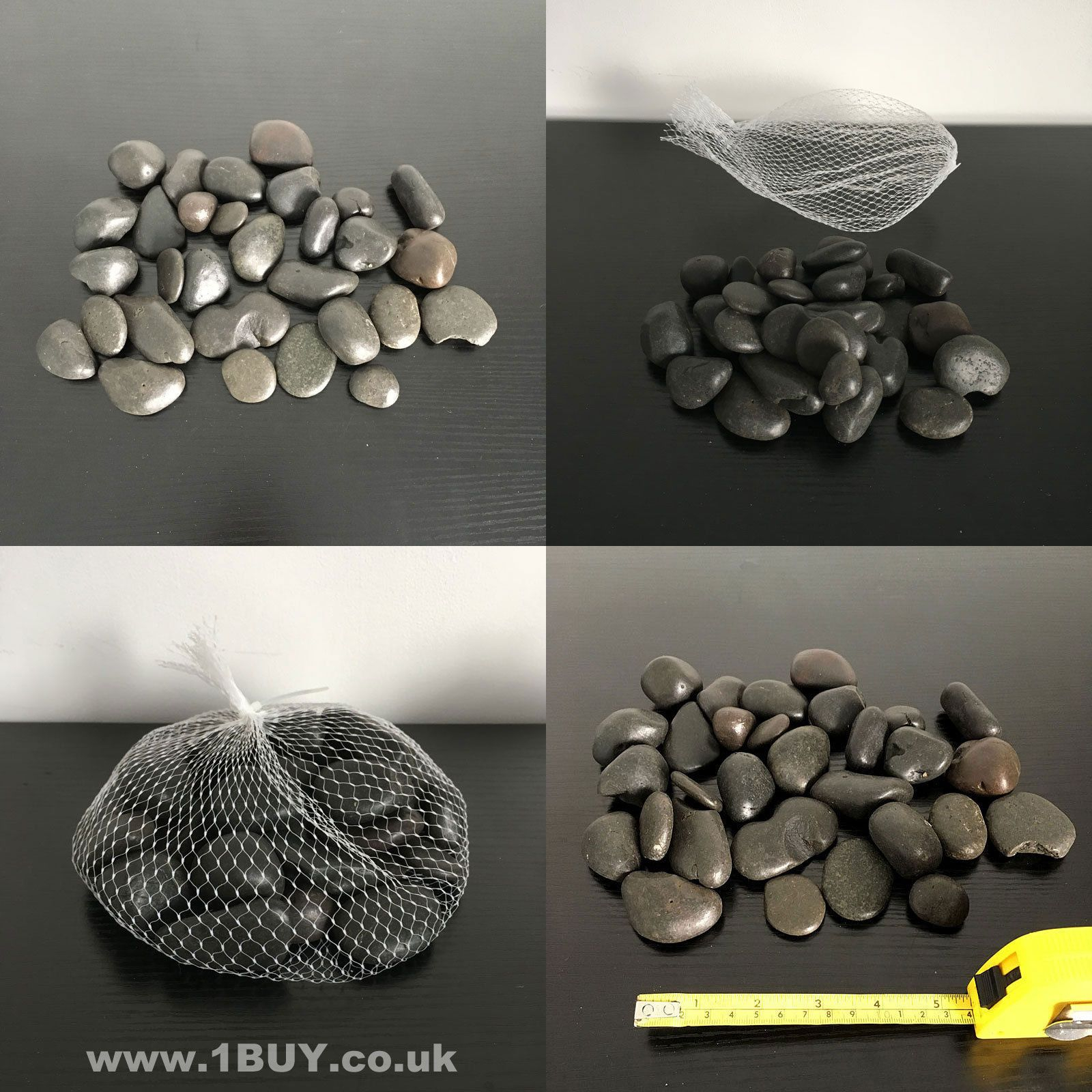 1kg Black Decorative Stones Pebbles Table Decoration Craft pertaining to sizing 1600 X 1600