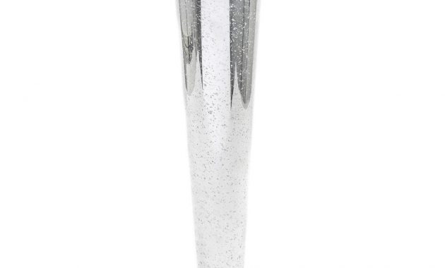 24 Inch Silver Mercury Glass Pilsner Vase with proportions 1000 X 1000