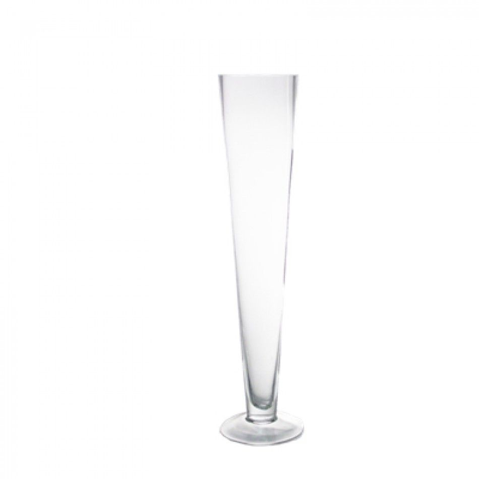 24 Tall Glass Trumpet Pilsner Vase H 24 Open D 4 Case Of regarding sizing 950 X 950
