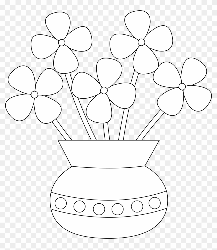28 Collection Of Flower Vase Drawing Step Step Simple with proportions 840 X 966