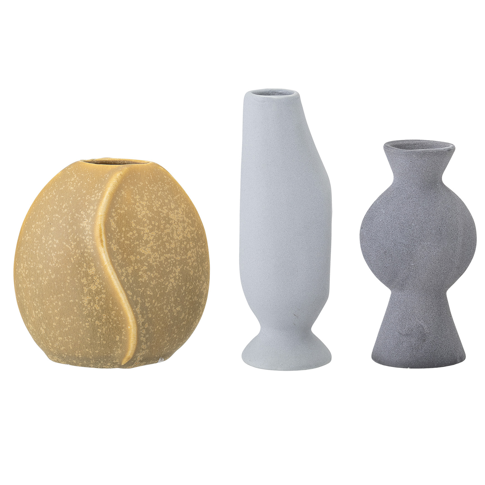 3 Piece Stoneware Decorative Vases Set throughout sizing 2000 X 2000