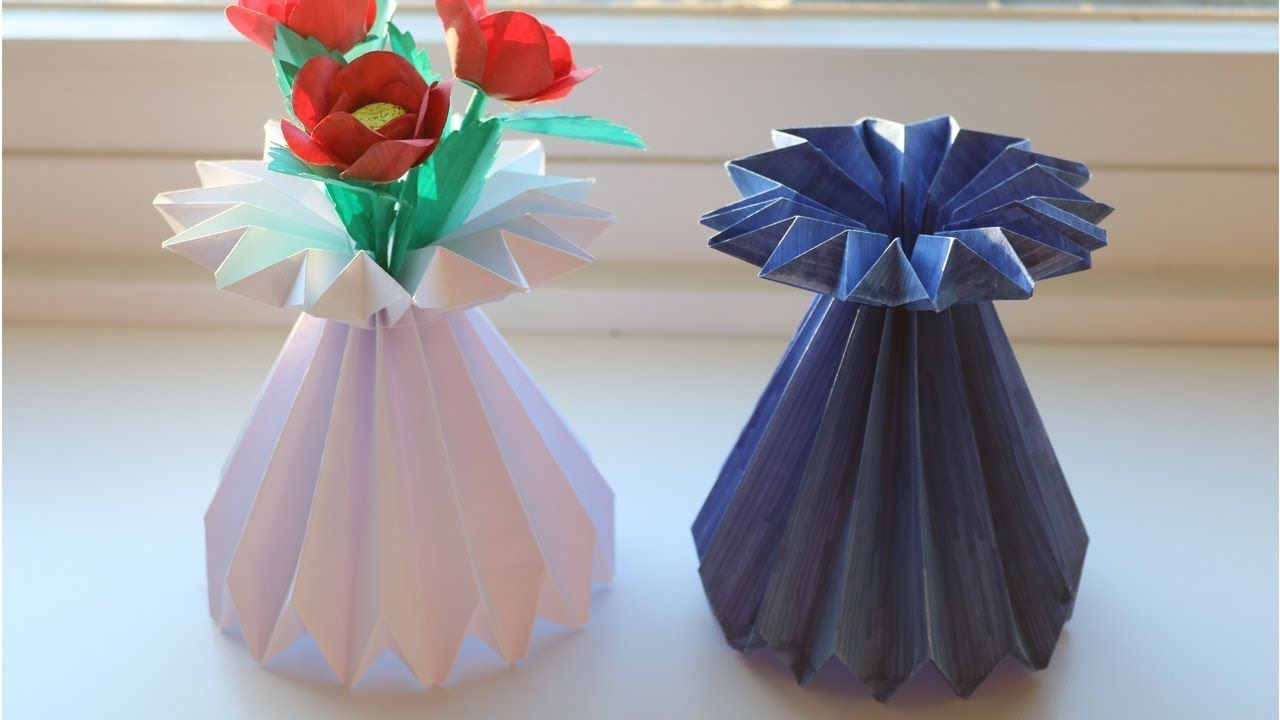 35 Easy Paper Crafts For Adults Vase En Papier Vase within proportions 1280 X 720