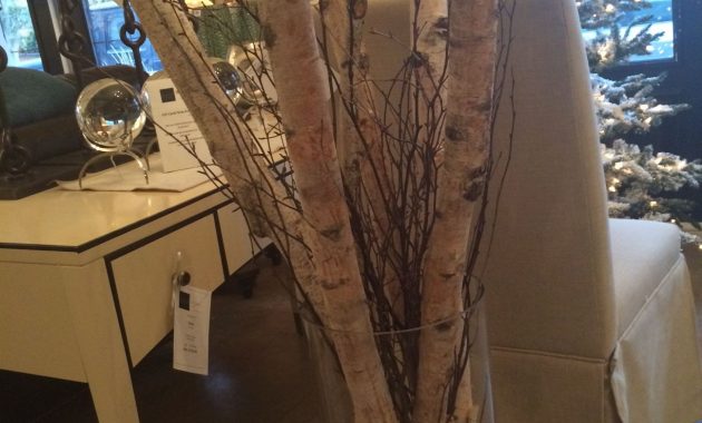 4 Foot Tall Birch Poles With Rustic Twig In A Tall Glass with sizing 1224 X 1632