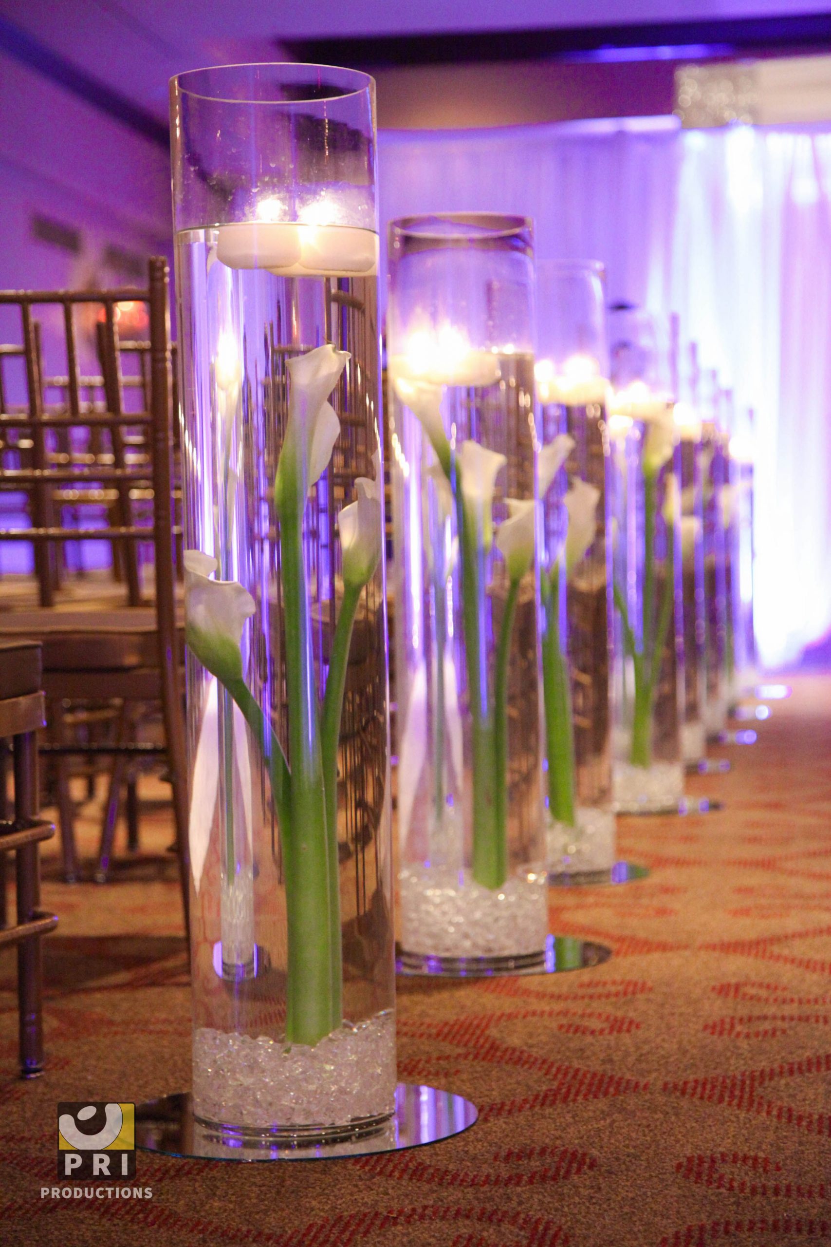 4 Foot Tall Glass Floral Aisle Ends Glass Cylinder With intended for proportions 2667 X 4000