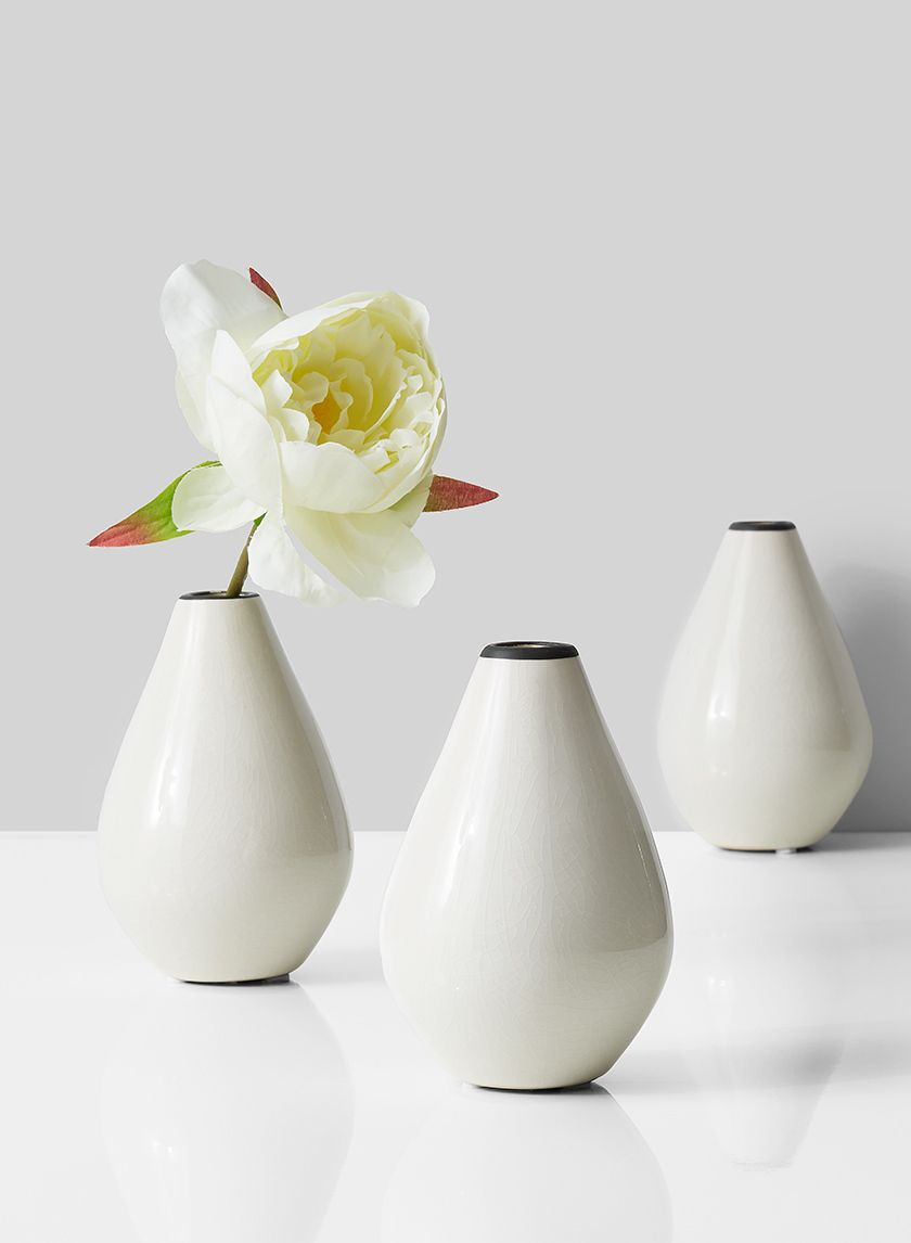 5in White Ceramic Teardrop Bud Vase Bud Vases Wedding inside measurements 840 X 1146