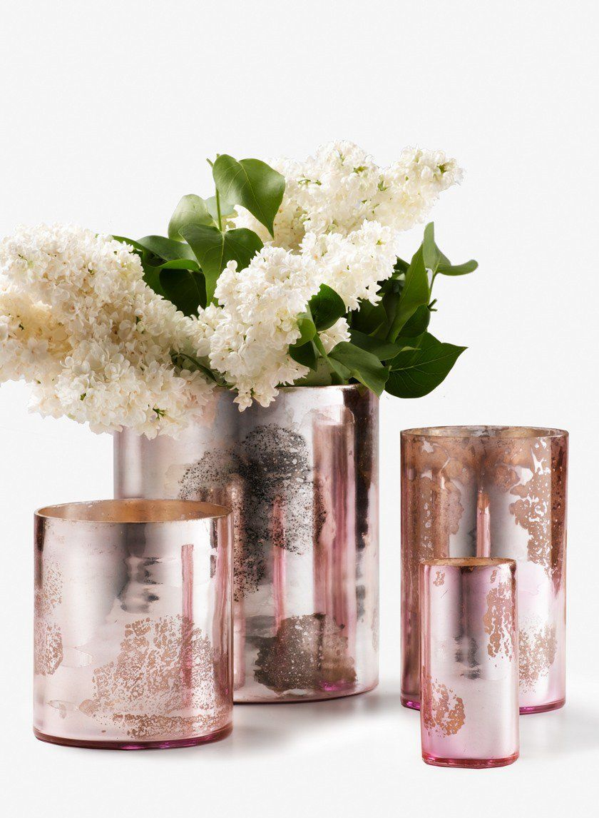 6 X 7 12in H Antique Pink Cylinder Wedding Vases with sizing 840 X 1146