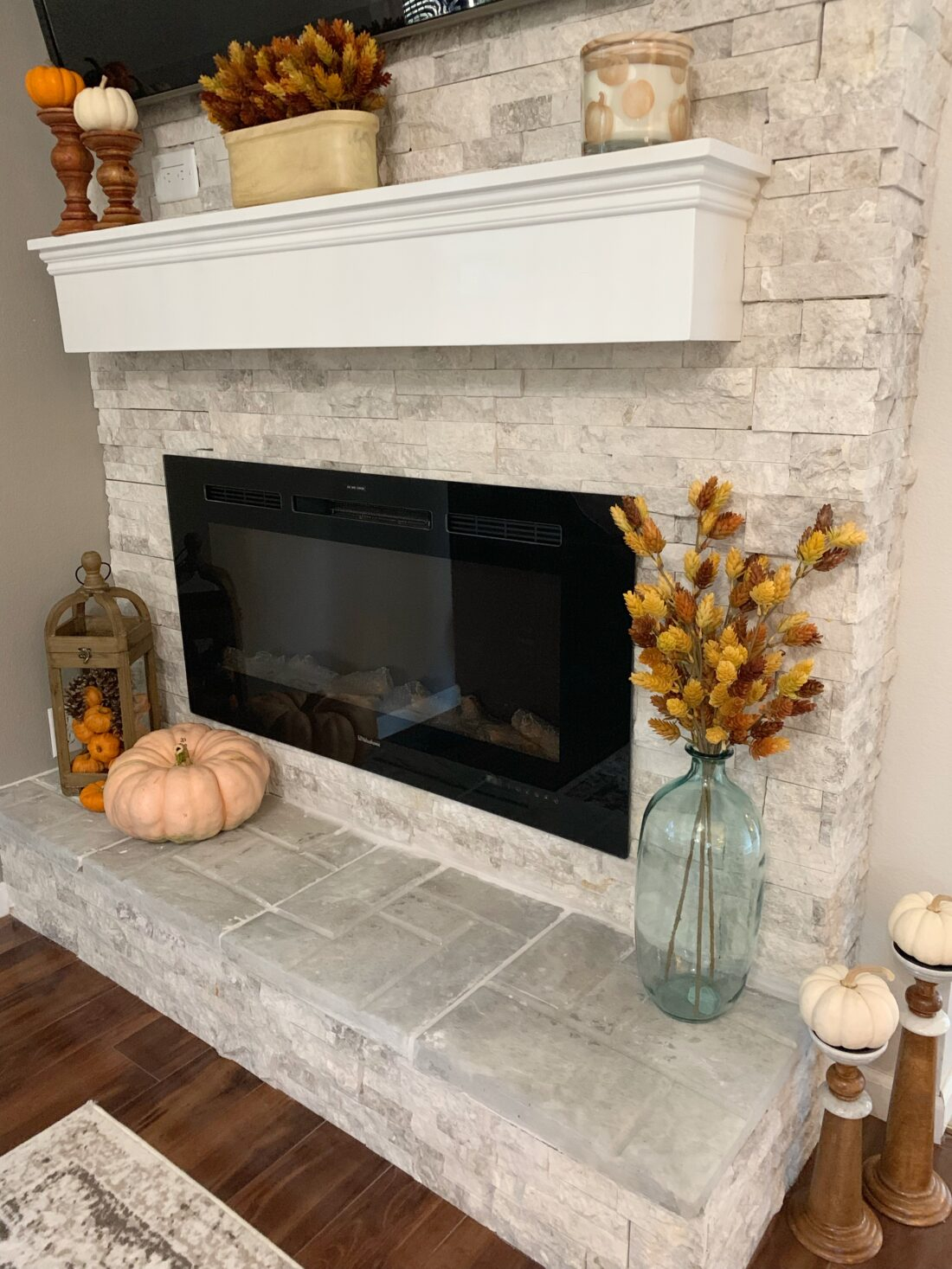 A Cup Full Of Sass Fall Fireplace Mantel Decor Ideas pertaining to dimensions 1100 X 1467