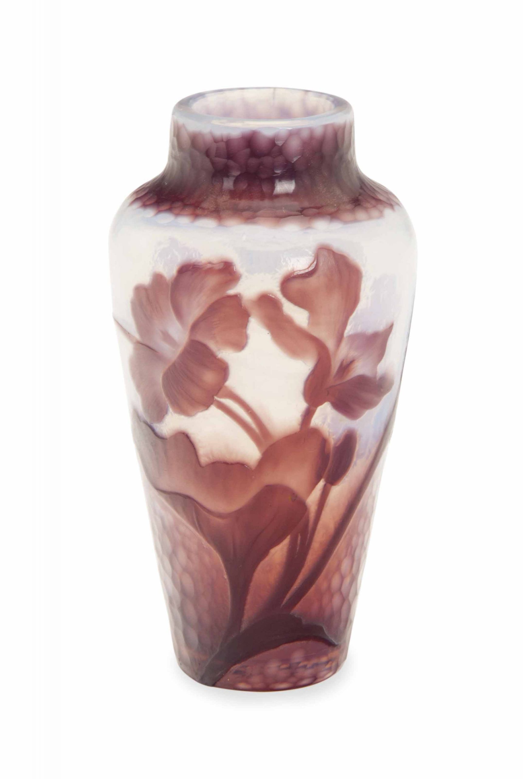 A French Cameo And Martele Glass Small Bud Vase Signed In throughout sizing 2151 X 3200