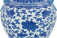 A Large Blue And White Vase Hu Qing Dynasty 18th 19th for size 1357 X 2000