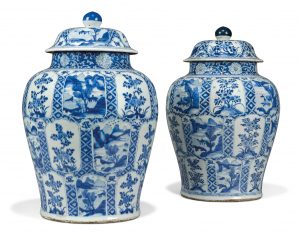 A Large Pair Of Chinese Blue And White Baluster Vases And regarding proportions 2048 X 1609