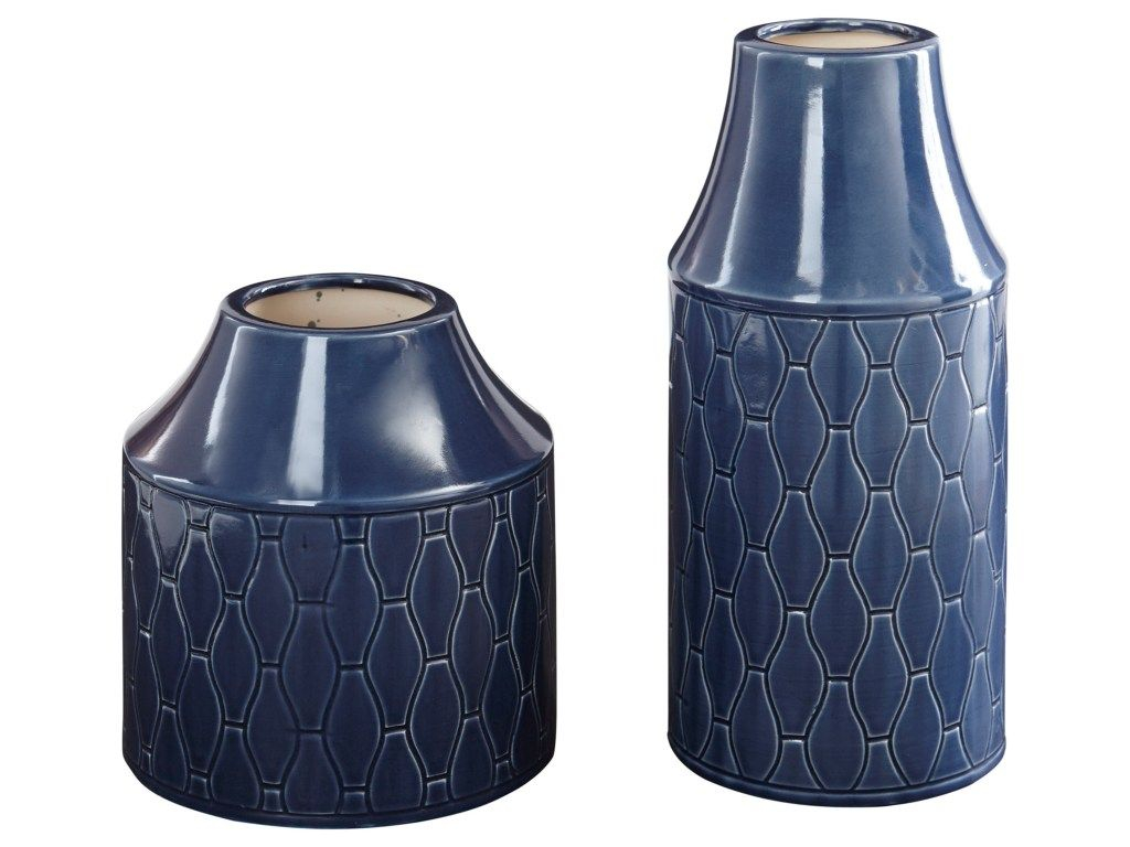 Accents Caimbrie Navy Vases Set Of 2 Set Of 2 Vases regarding proportions 1024 X 768