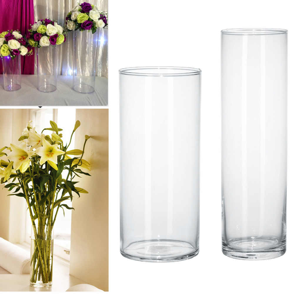 Acrylic Cylinder Vase Clear Round Plastic Wedding Table Flower Stander Road Lead Wedding Centerpiece Event Party Decoration for sizing 1000 X 1000