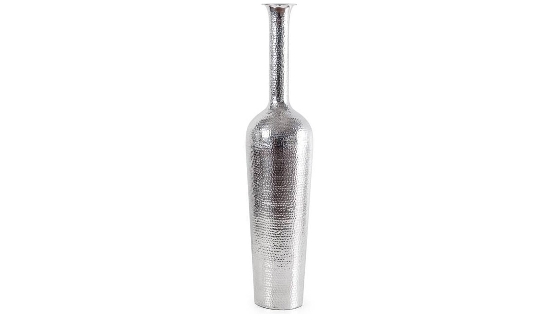 Aladdin Bottle Aluminum Hammered Floor Vase Tall pertaining to proportions 1778 X 1000