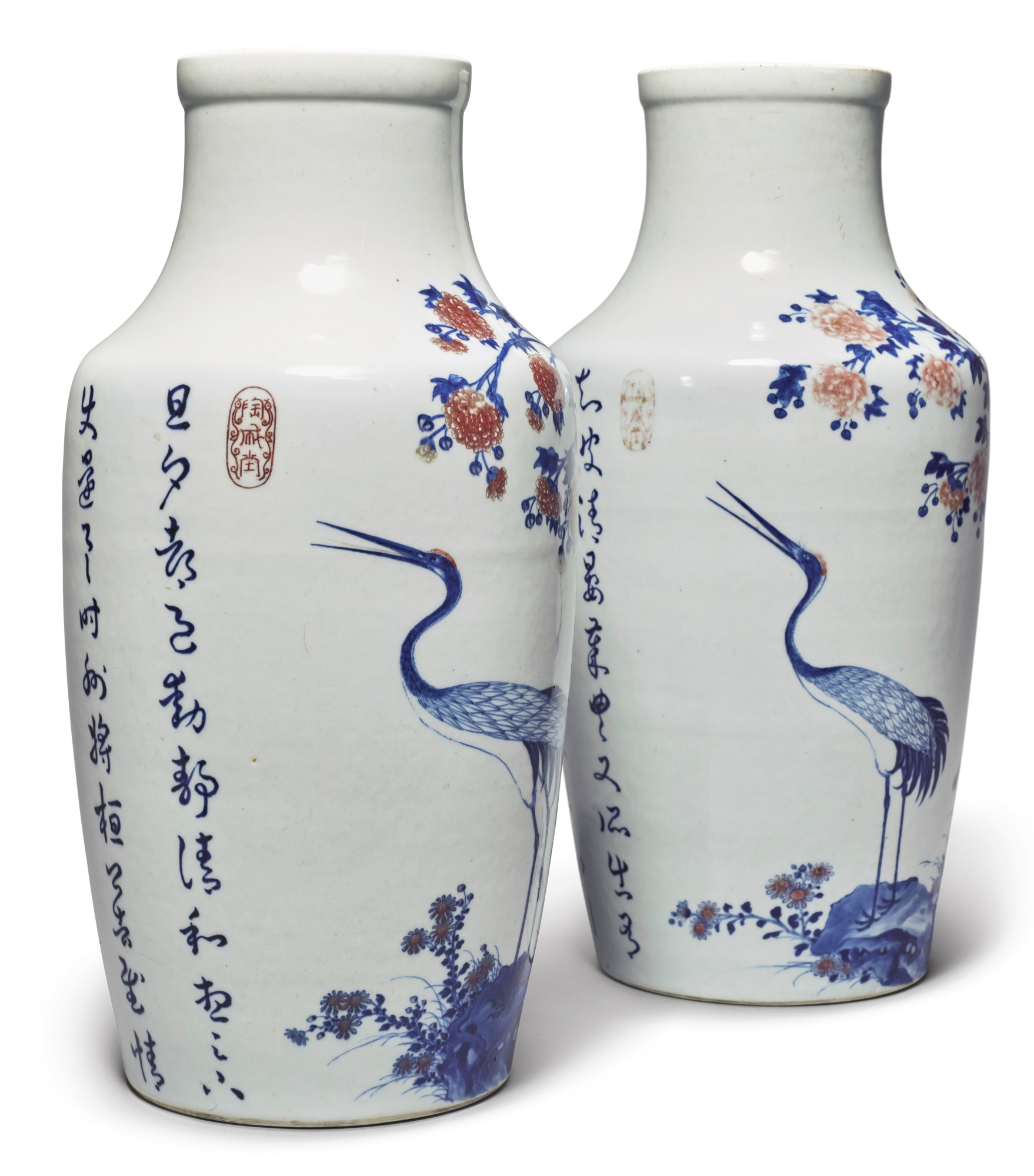 An Exceptional And Rare Pair Of Underglaze Blue And Copper throughout sizing 1758 X 2000