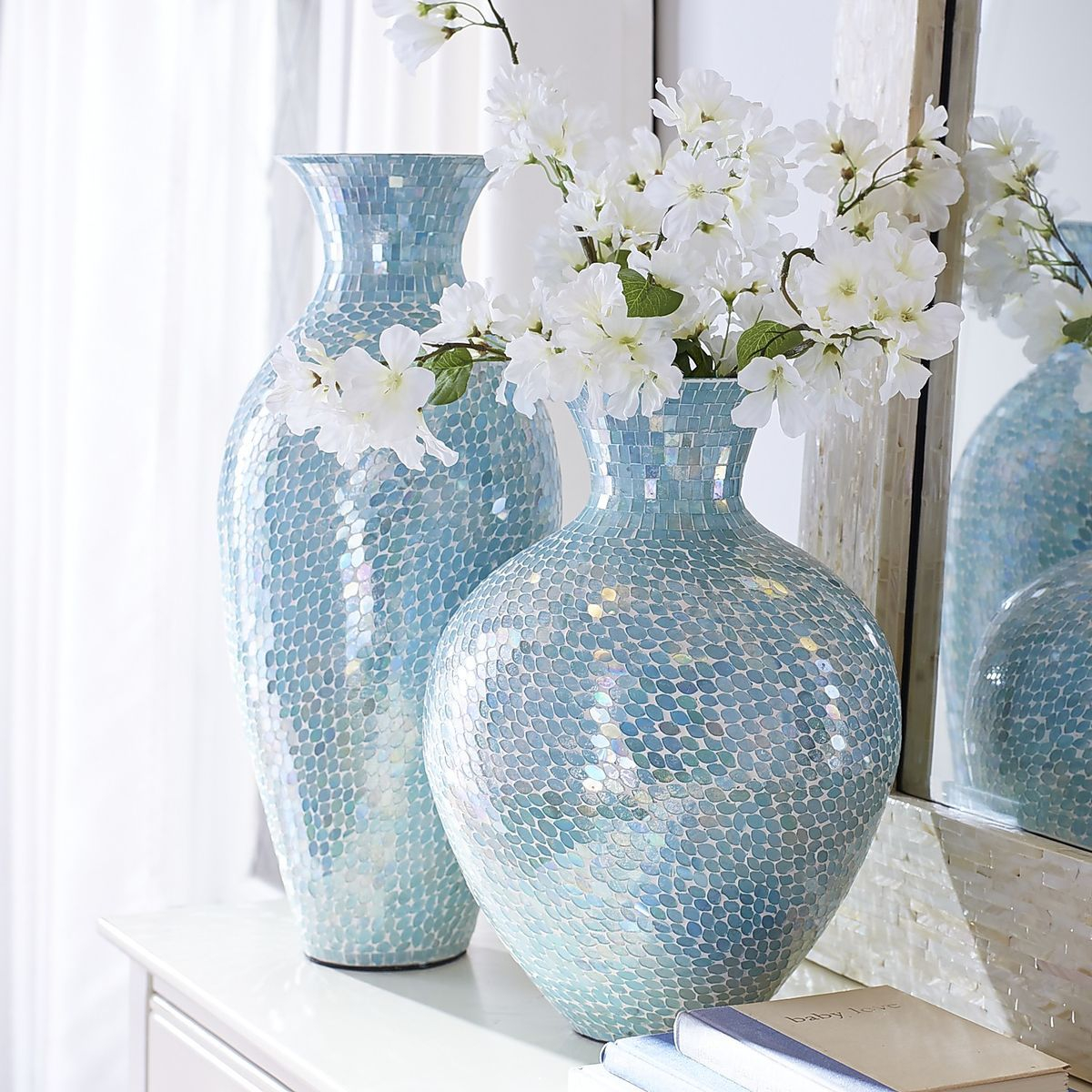 Aqua Mosaic Vases Pier 1 Imports Spectacular Handcrafted regarding proportions 1200 X 1200