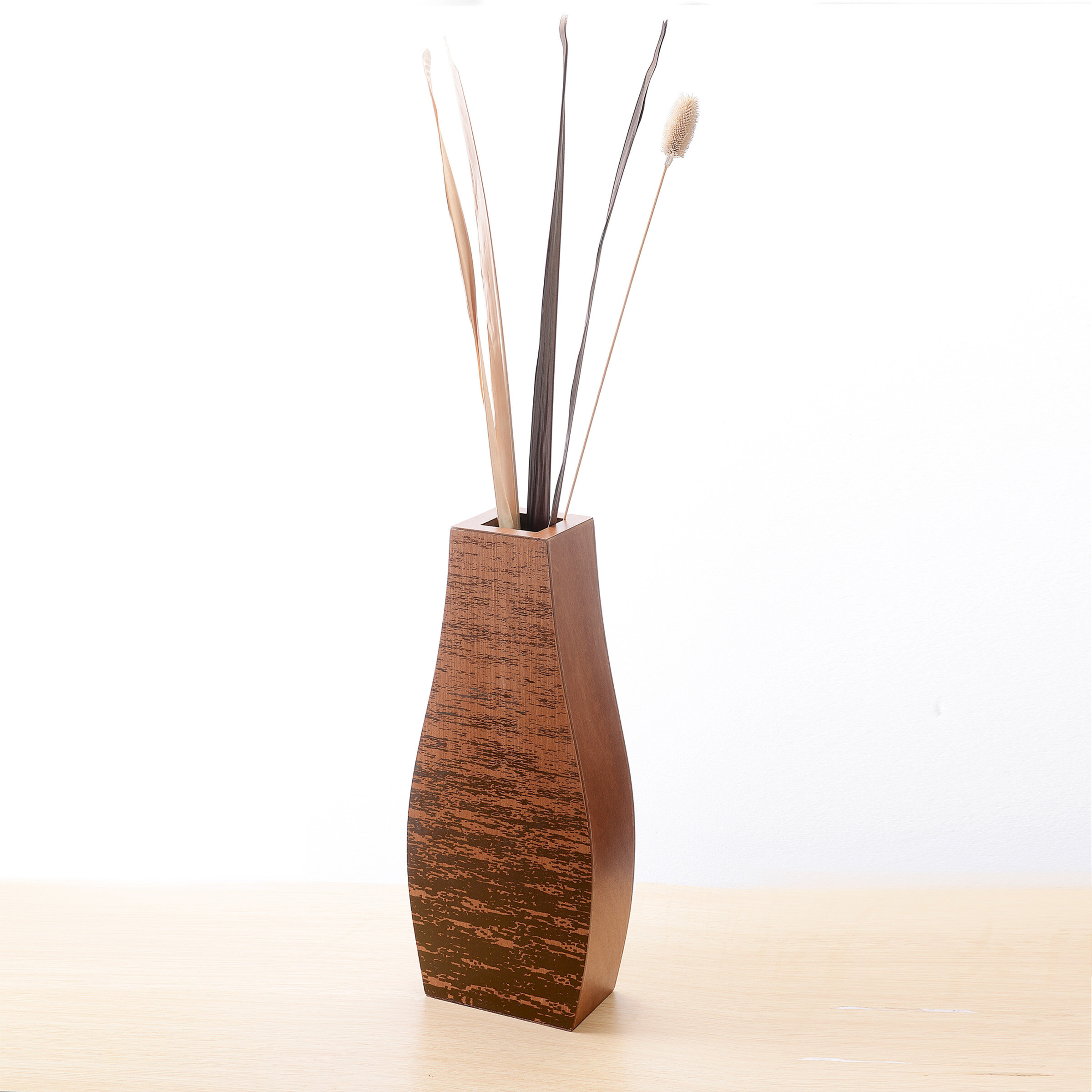 Ato Bottle Mango Wood Floor Vase throughout dimensions 2400 X 2400