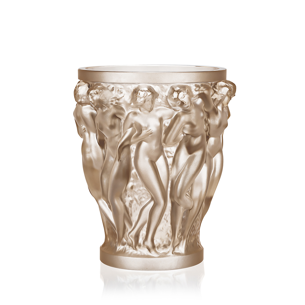 Bacchantes Vase Gold Luster Crystal Vase Lalique Lalique intended for size 1000 X 1000