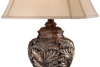 Barnes And Ivy Leafwork Bronze Vase Table Lamp V0802 intended for proportions 1157 X 2000