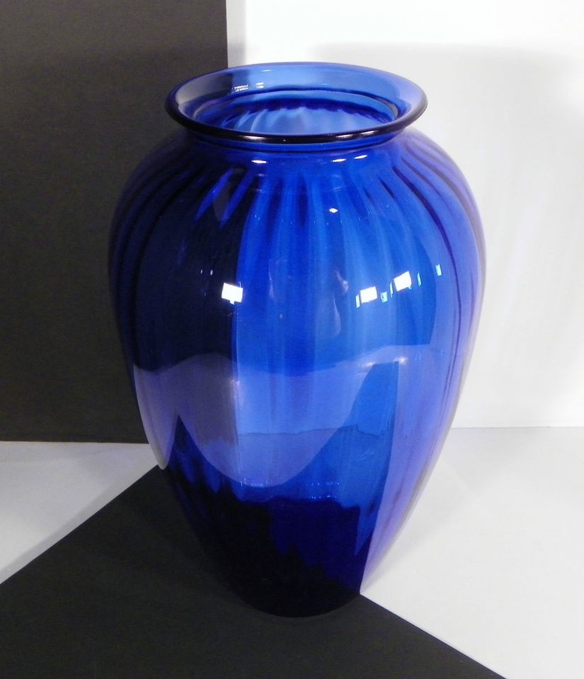 Beautiful Large Cobalt Blue Glass Tall Flower Floor Vase intended for sizing 825 X 960
