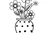 Best Flower Pot Template Coloring Pages Pictures Free pertaining to proportions 1532 X 1528