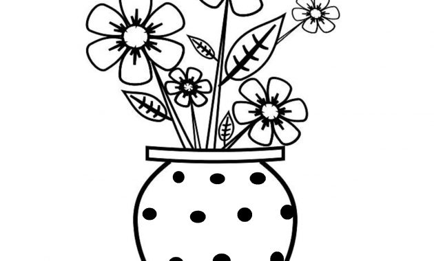 Best Flower Pot Template Coloring Pages Pictures Free pertaining to proportions 1532 X 1528