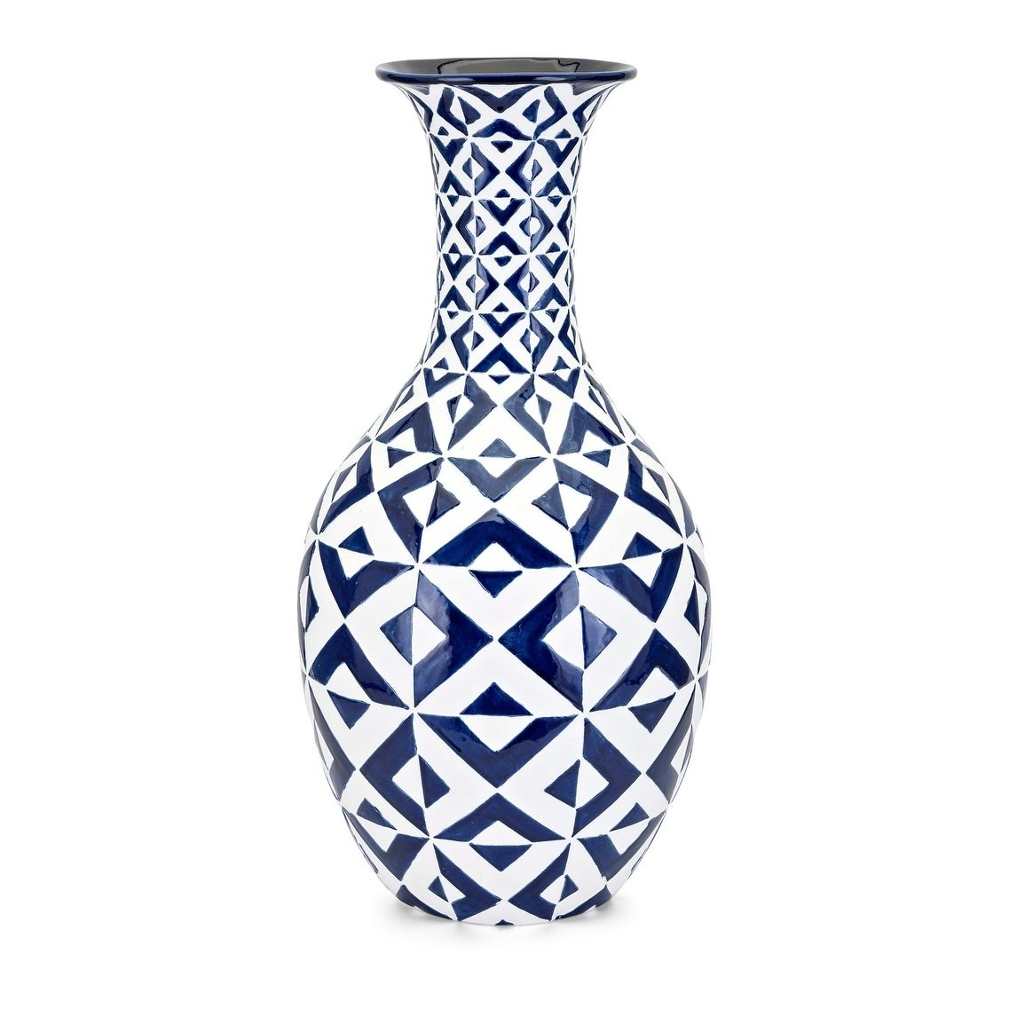 Bindi Blue And White Floor Vase intended for dimensions 1137 X 1137