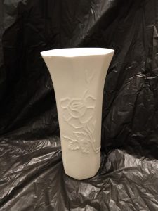 Bisque Ceramic Flower Vase Ready To Paint Discounted for size 794 X 1059