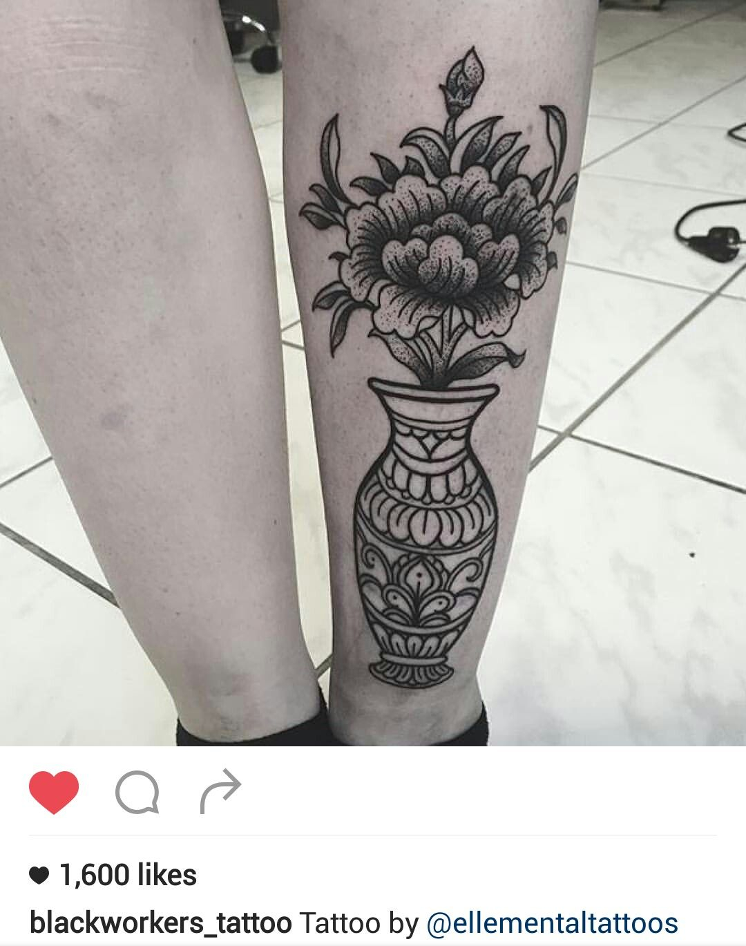 Black And Gray Flower Tattoo Ellementaltattoos intended for dimensions 1080 X 1369