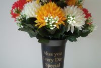 Black Personalised Grave Spike Vase Heart Design Flower with dimensions 2448 X 3264