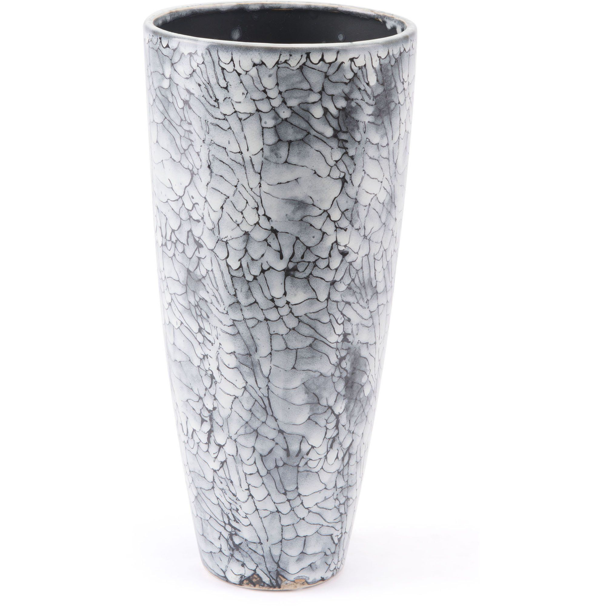 Black White Marbled Vase Small In 2020 Tall Vase intended for proportions 2000 X 2000