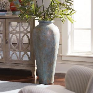 Blue Green Patina Urn Floor Vase Floor Vase Decor Tall pertaining to proportions 1500 X 1500