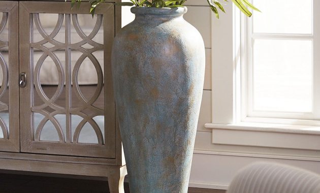 Blue Green Patina Urn Floor Vase Floor Vase Decor Tall with proportions 1500 X 1500