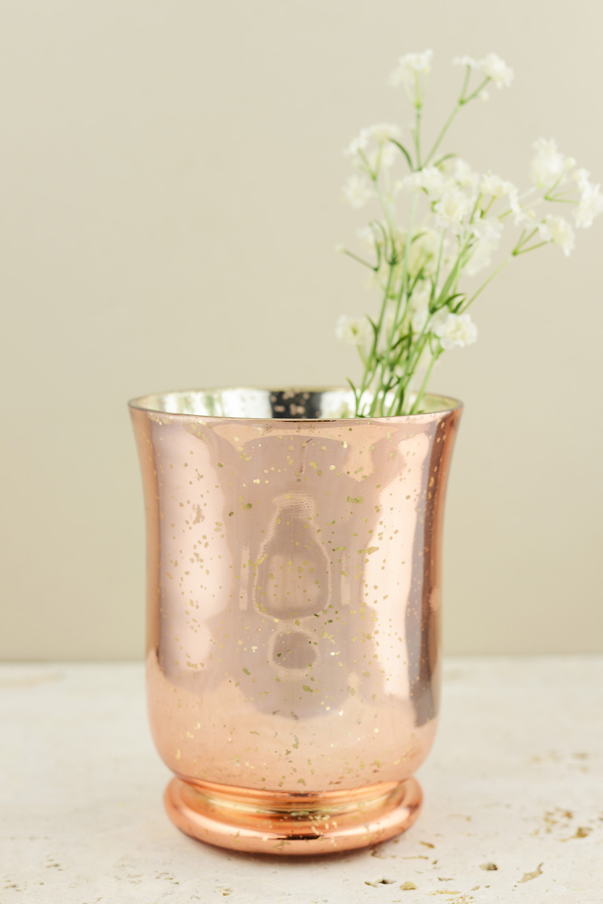 Blush Rose Gold Mercury Glass Vase Candleholder 6 Inch Walmart with regard to dimensions 1200 X 1798