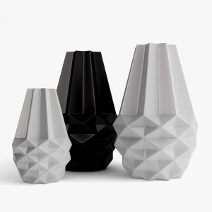 Bolia Facet Vases 3d Model pertaining to sizing 1200 X 1200