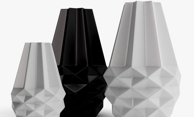 Bolia Facet Vases 3d Model pertaining to sizing 1200 X 1200