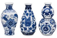 Bombay Set Of 3 Blue And White Ceramic Vases Bowls Vases pertaining to size 1320 X 1616