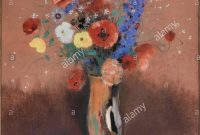 Bouquet De Fleurs Des Champs Dans Un Vase Long Col pertaining to proportions 942 X 1390