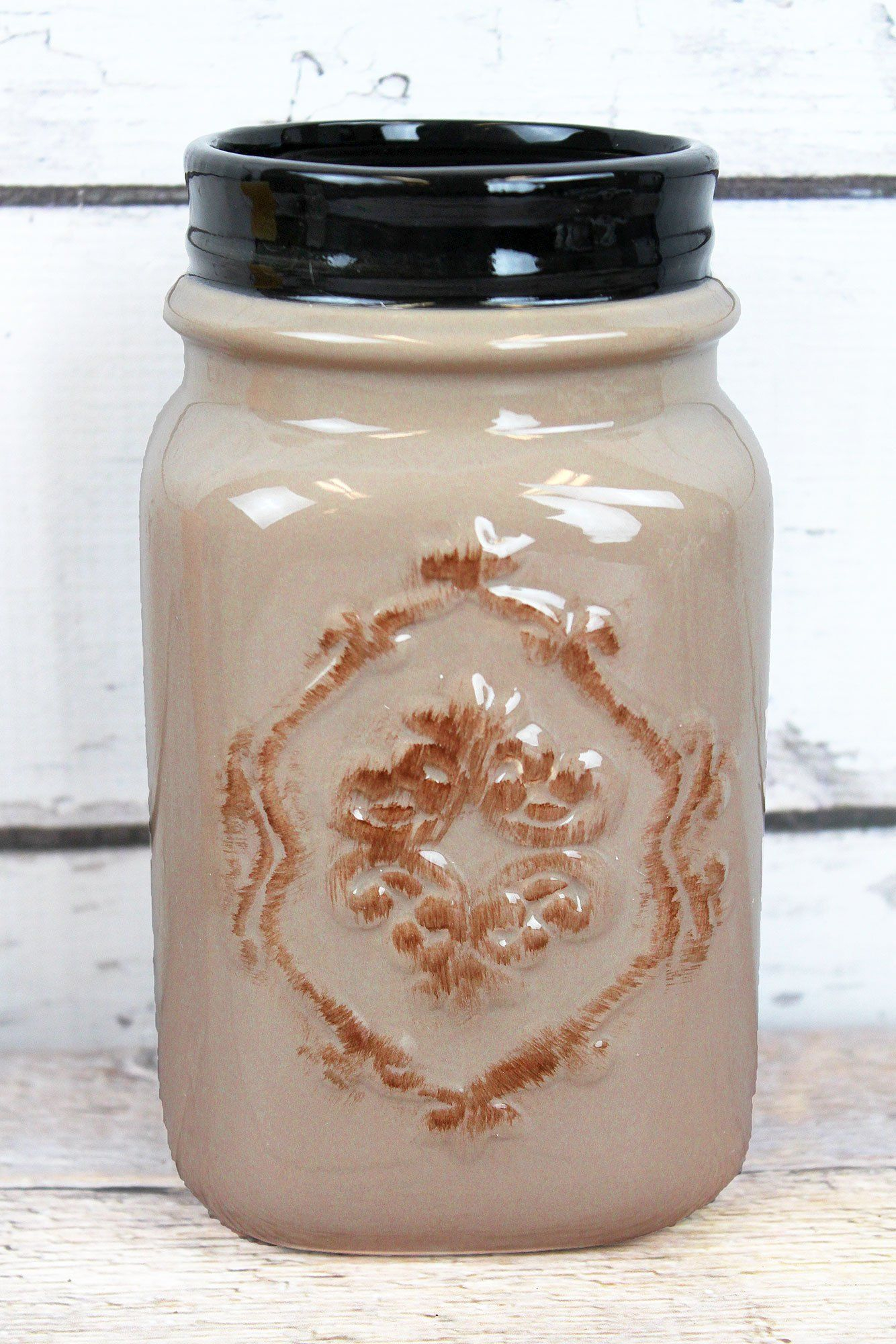 Brown Ceramic Mason Jar Vase 7 Mason Jar Vases Mason inside proportions 1334 X 2000