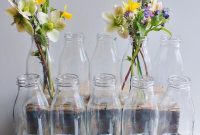 Bulk 10 Glass Shab Chic Vintage Retro Milk Bottle Vases intended for dimensions 1000 X 949