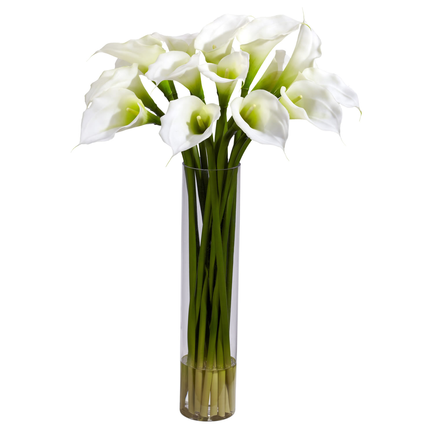 Calla Lilly Wcylinder Silk Flower Arrangement regarding measurements 1500 X 1500